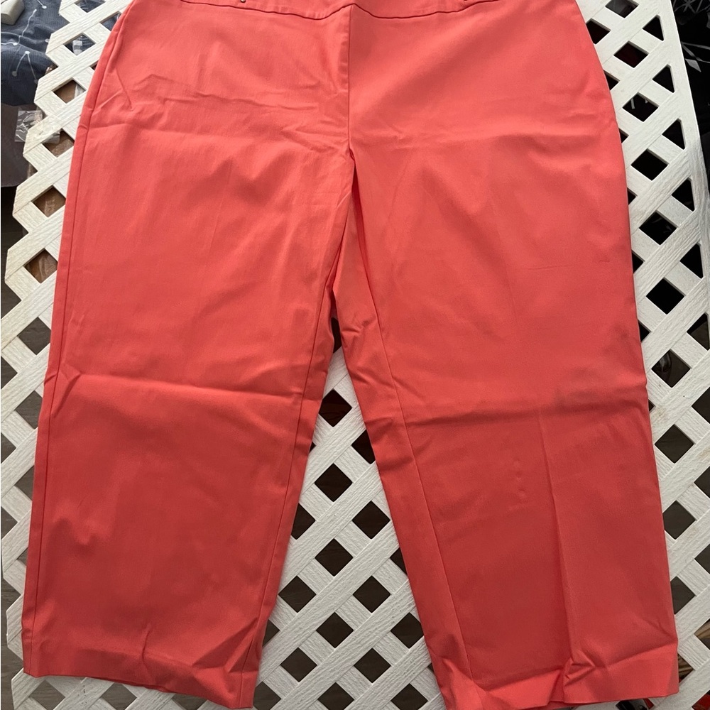 JM Collection Rivet-Detail Capri Pants - 2X - New - Picture 2 of 7